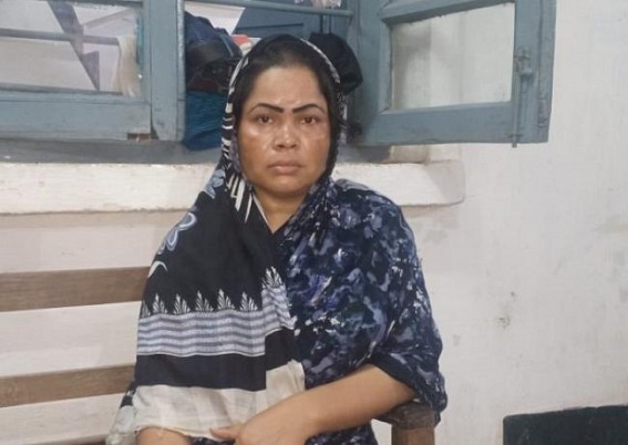 Woman suspected as Bangladesh citizen was detained by Belonia Police